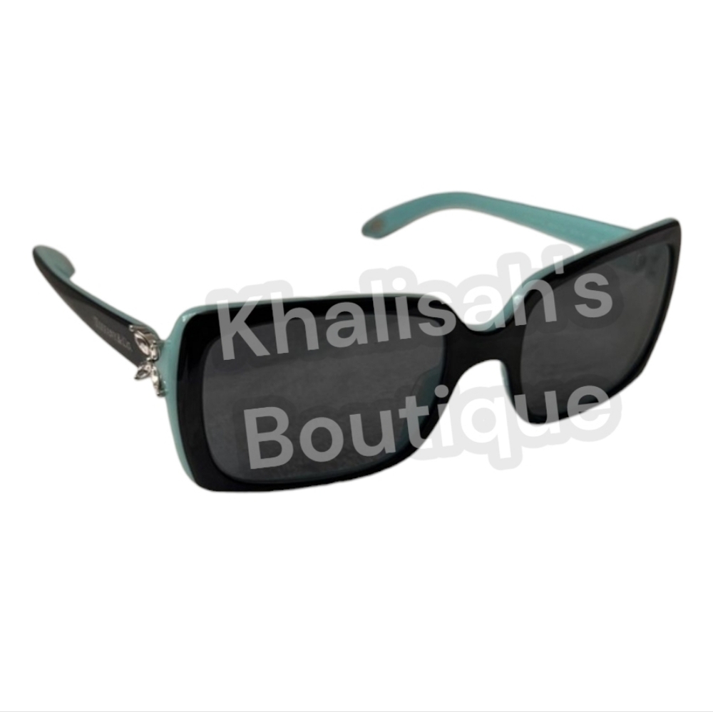 BNIB Tiffany & Co. 80553C Rectangle Sunglasses Top Black Azure PRESCIPTION - Picture 5 of 16
